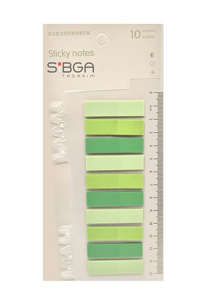 sibga tasarım   Transparent . Bookmark Sticker Note Paper 200 Sheets