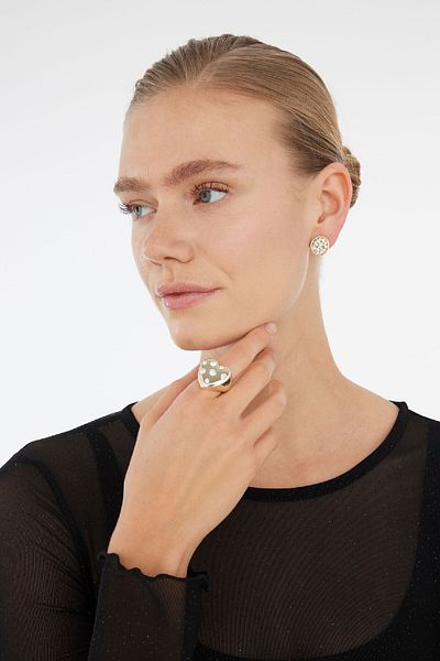 DeFacto Afra X White Heart Patterned Ring E3042Axns