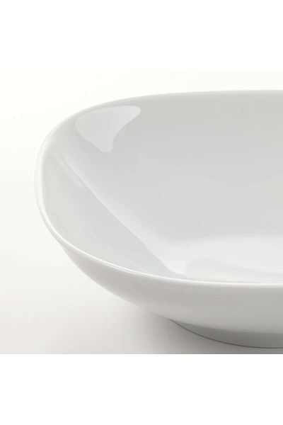 IKEA VÄRDERA Deep plate, white, 20 x 20 cm