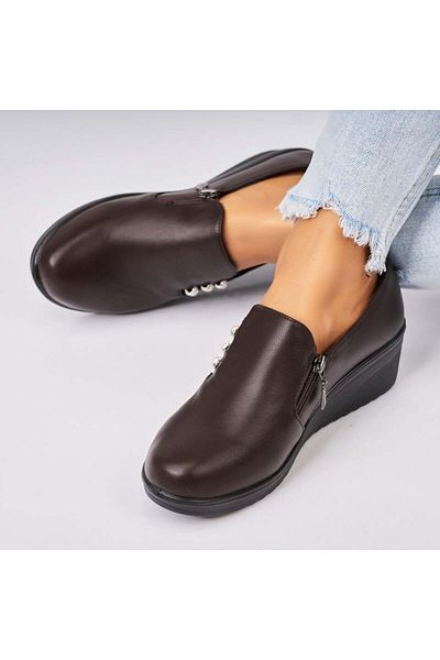 Joana Women's casual shoes Brown made of Asya Eco-leather