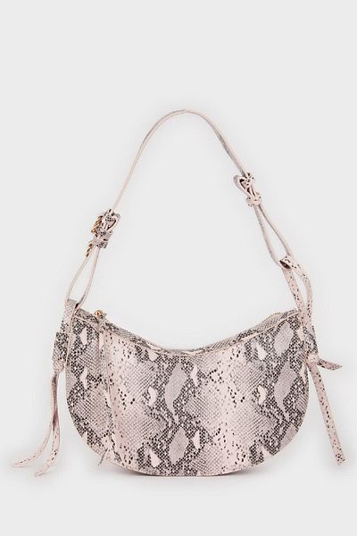 DeFacto Women's Faux Leather Snakeskin Patterned Shoulder Bag E3624Axns