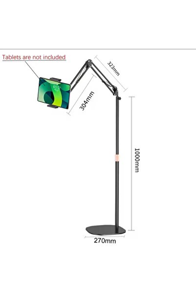 Asfal Metal Ayaklı Flexible Tablet ve Telefon Tutucu Stand Katlanabilir 155 cm Metal Tablet Standı Tripod