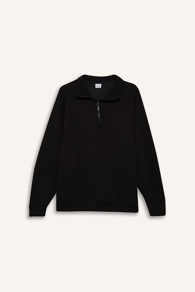 DeFacto DeFactoFit – Übergroßes Sport-Sweatshirt mit Stehkragen D3796AX24WN