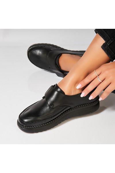 Joana Women's Black Casual Shoes Made of Eco-Leather Enya