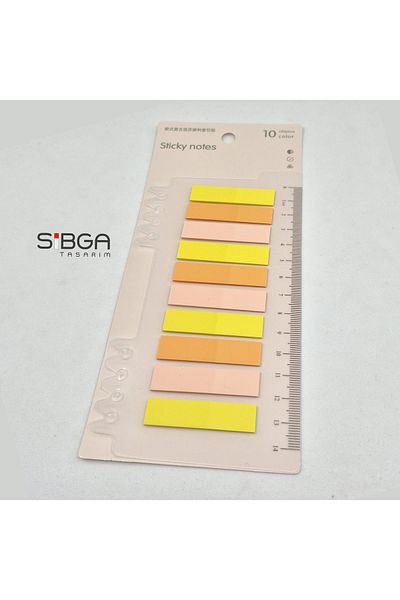 sibga tasarım Transparent Color. 200 Sheets Book Mark Sticker Note Paper