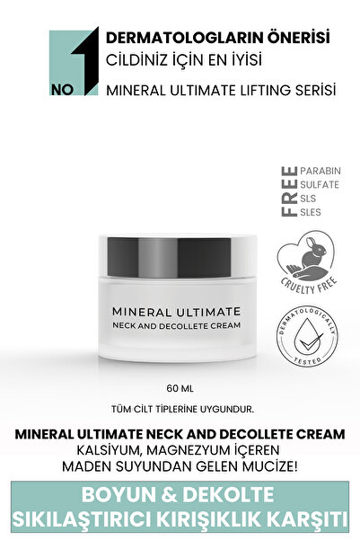 Sheida Mineral Ultimate Kırışıklık Karşıtı Sıkılaştırıcı Boyun Ve Dekolte Kremi 60ml - Anında Botoks Etkisi