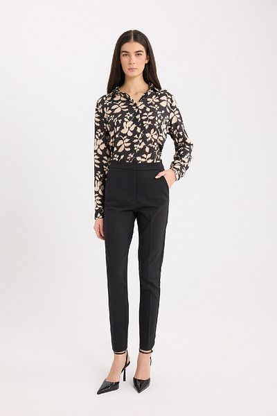 DeFacto Oversize Wide Fit Print Long Sleeve Shirt Tunic E4347Ax25Sp