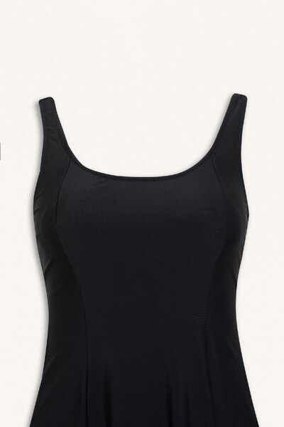 DeFacto Regular Fit Skirted Swimsuit-Fall in Love X7909Az25Sm