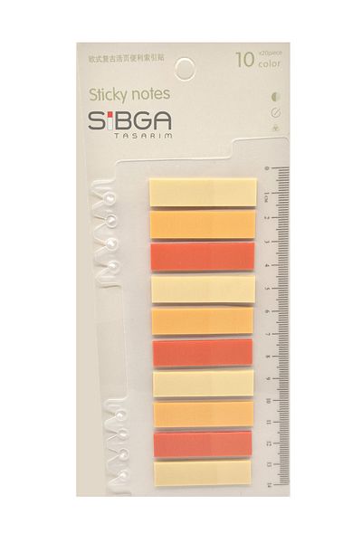 sibga tasarım Transparent Color. 200 Sheets Book Mark Sticker Note Paper
