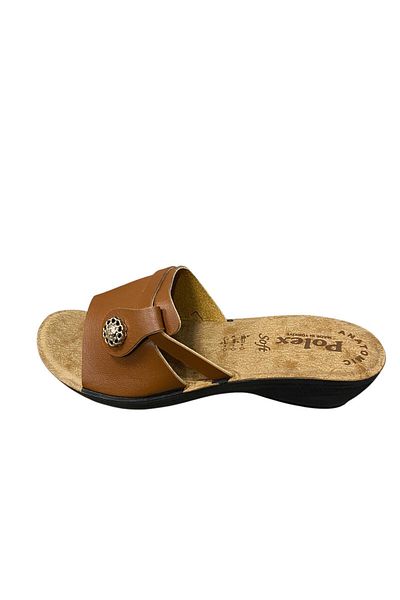 POLEX Women's Wedge Heel Buckle Slippers