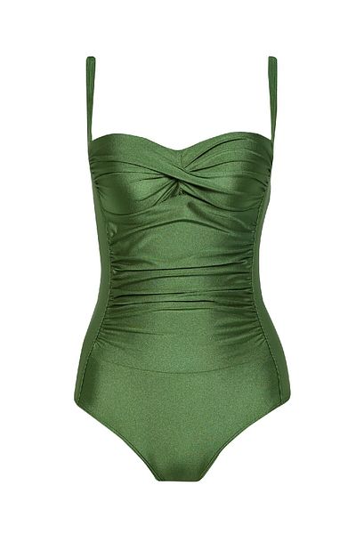DeFacto Regular Fit Draped Swimsuit-Fall in Love Z4657Az25Sm