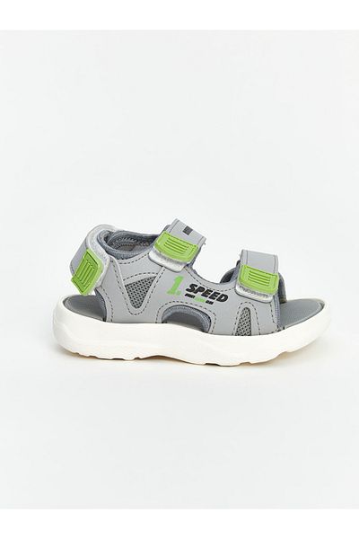 LC Waikiki Lcw Steps Gray Velcro Baby Boy Sandals