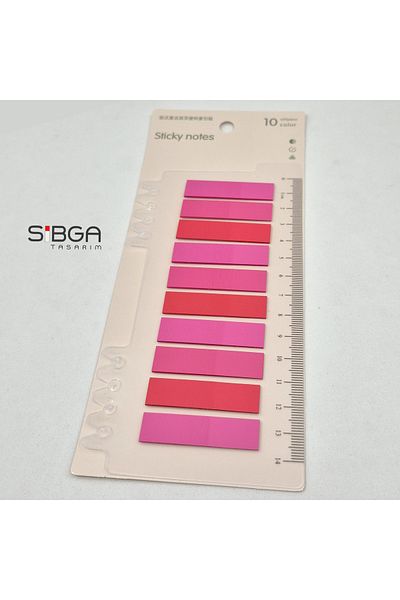 sibga tasarım Transparent Bookmark, Sticker Note Paper 200 Sheets