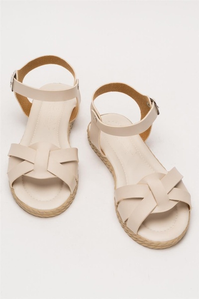 StWenn Women's Stylish Casual Knit Strap Sandals Summer Comfortable Sole Shoes Business Office Outdoor Beach