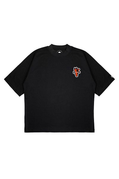 TRAGEDY Unisex Oversize Palm Angels μπλουζάκι με εμπριμέ Boxy Fit από χοντρό ύφασμα
