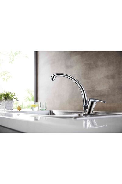 Astra Single Lever Kitchen Deck Mounted Sink Faucet Chrome