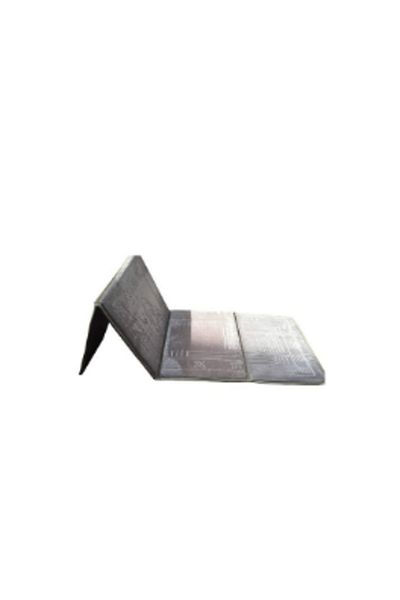 ROYAL ROSE Silver Grey Foldable Prayer Rug 112x54cm