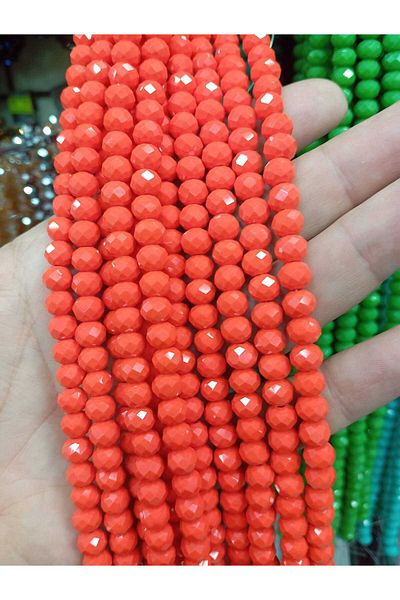 Ralp Moda 8mm Facet Cut Crystal Beads Bags and Jewelry Making 10 Strands Avg. 625-640 Pieces
