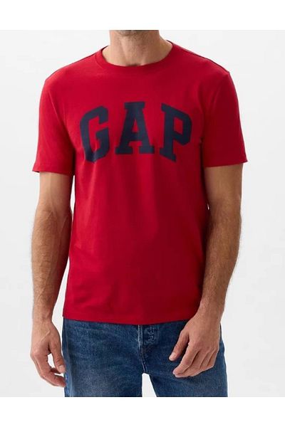 GAP Everyday Soft Basic 856659   Red Short Sleeve Men's T-Shirt
