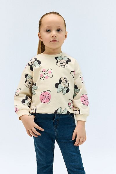 DeFacto Baby Girl Disney Mickey & Minnie Crew Neck Sweatshirt E4857A525Sp