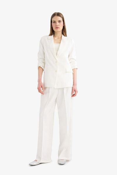 DeFacto Loose Fit Double Breasted Lapel Button Blazer Jacket Z8276Az25Sp