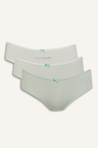 DeFacto 3 Πακέτα Slip Panties-fall In Love E4950ax25sp