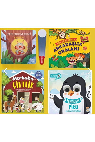 Sincap Kitap 4'lü Set ( Bulurum Seni - Arkadaşlık Ormanı - Merhaba Çiftlik-pe...