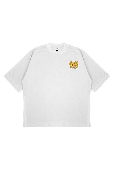 TRAGEDY Unisex Oversize Wu-tang Cream μπλουζάκι με χοντρό ύφασμα με στάμπα