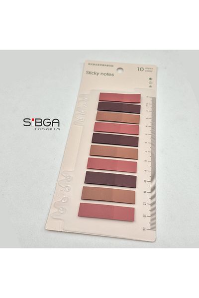sibga tasarım Transparent Bookmark, Sticker Note Paper 200 Sheets