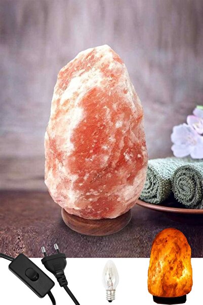 aktarix 4-6 Kg Büyük Boy Himalaya Kaya Tuzu Lambası Açma Kapama Düğmeli Özel Seçilmiş