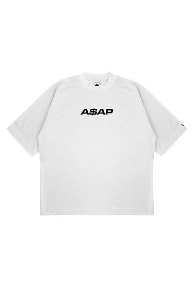 TRAGEDY Unisex Oversize Asap Rocky Printed Boxy Fit Μπλουζάκι από χοντρό ύφασμα