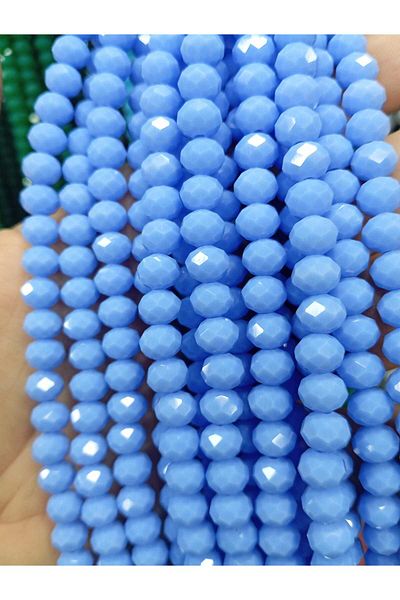 Ralp Moda 8mm Facet Cut Crystal Beads Bags and Jewelry Making 10 Strands Avg. 625-640 Pieces