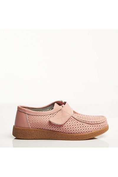Joana Women's moccasins Natural Leather Pink Takari