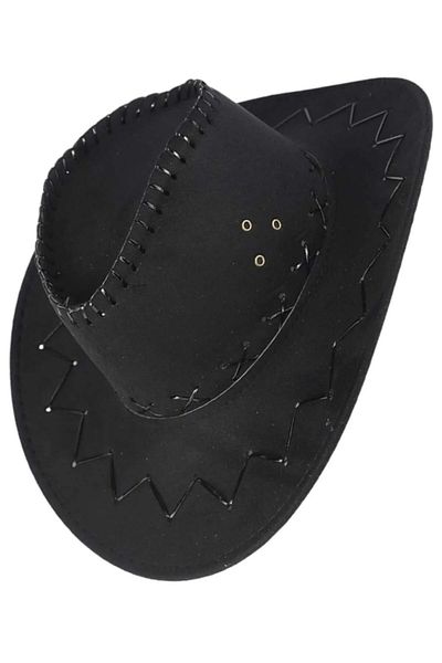 Uniquetrenders Children's Unisex Bandana Nubuck Cowboy Hat (Age 8-14)