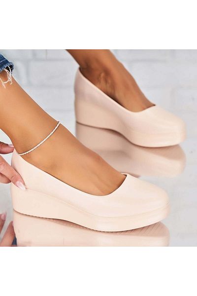 Joana Pantofi dama casual Bej din Piele Ecologica Penny