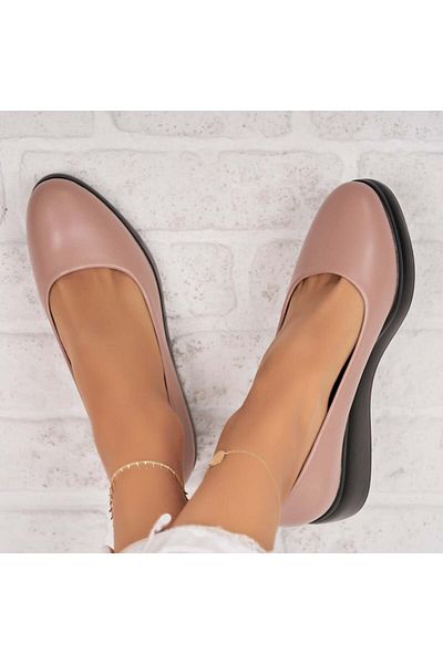 Joana Women's casual shoes Nude made of Penny Eco-leather