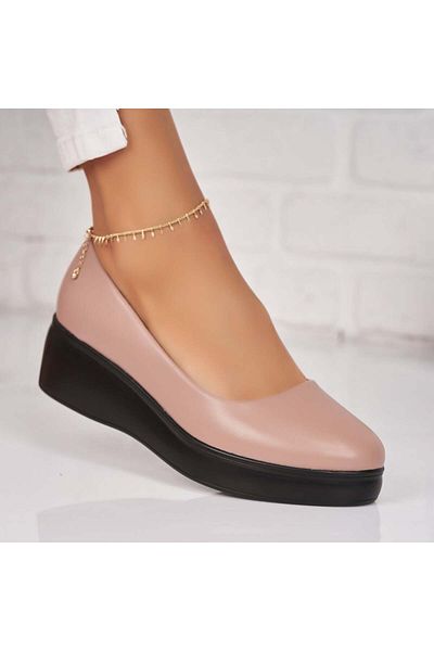 Joana Women's casual shoes Nude made of Penny Eco-leather