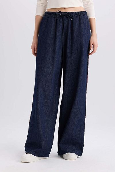 DeFacto Pantaloni lungi de jeans cu talie înaltă E3871ax25sp