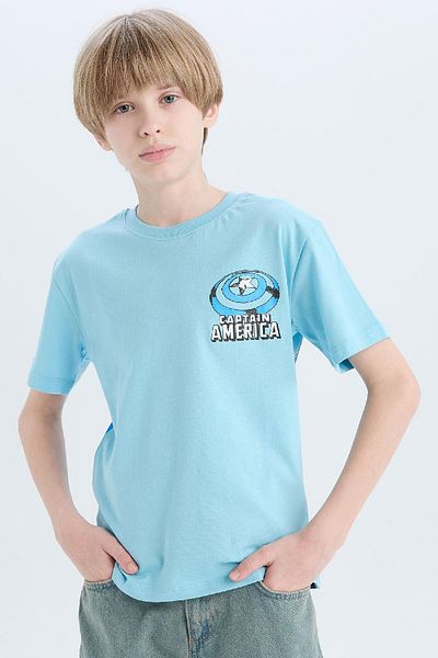 DeFacto Tricou cu mânecă scurtă Marvel The Avengers pentru băieți E3097A825SM