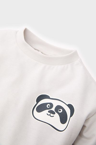 DeFacto Baby Boy Crew Neck Printed Long Sleeve T-Shirt E3652A525Sp
