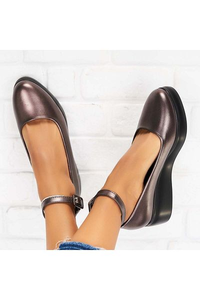 Joana Women's casual shoes Bronze made of Tamara Eco-leather
