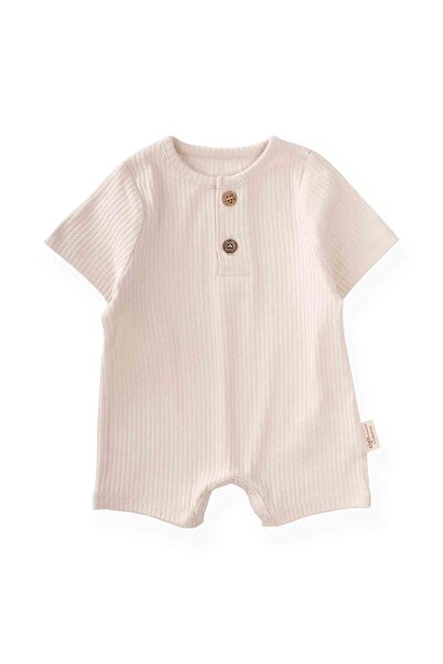 Cigit Corduroy Jumpsuit 0-3 Years Beige