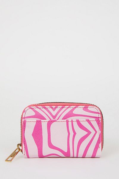 DeFacto Women's Printed Faux Leather Coin Purse E5474Axns