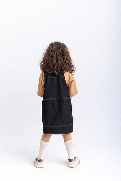 Cigit Μαύρο τζιν Gilet 2-7 ετών - Πλαϊνή τσέπη