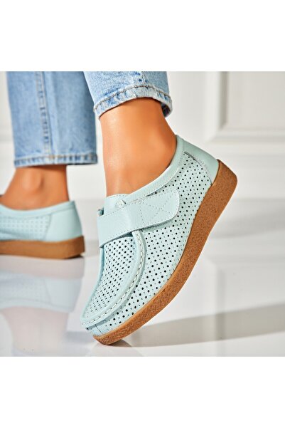 Joana Mocasini dama Piele Naturala Albastri Takari