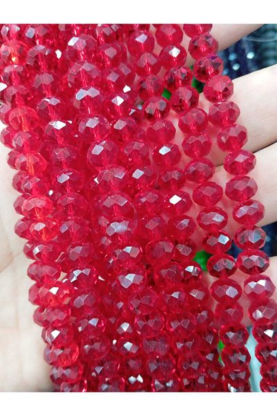 Ralp Moda 8mm Facet Cut Crystal Beads Bags and Jewelry Making 10 Strands Avg. 625-640 Pieces