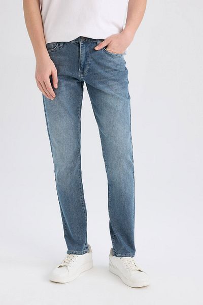 DeFacto Pedro Slim Fit Slim Fit Κανονική μέση στενό πόδι τζιν παντελόνι E5427ax25sp