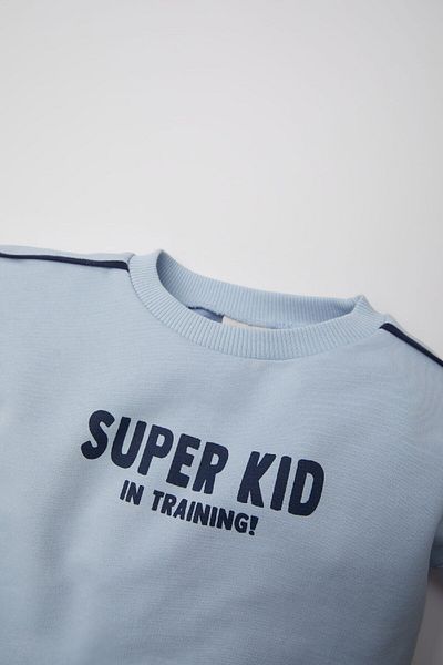 DeFacto Φούτερ Baby Boy Crew με στάμπα με λαιμόκοψη E3676A525SP
