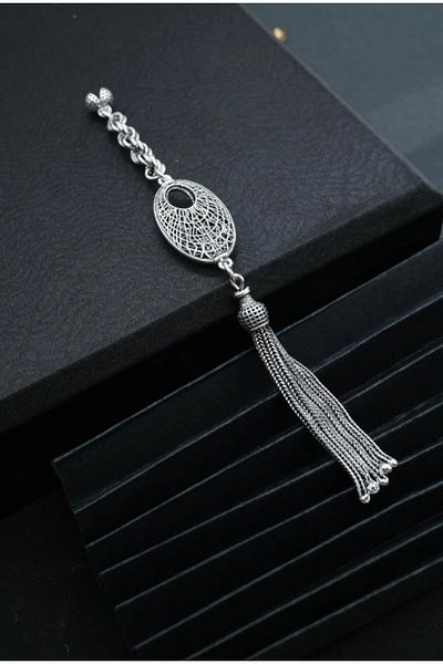 dergah tesbih Hacerül Esved Silver Tassel