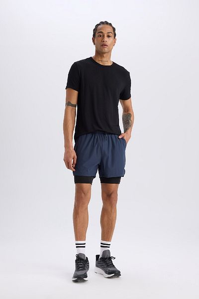 DeFacto Slim Fit αθλητικό σορτς E2759ax25sm Fit Slim Fit κολάν